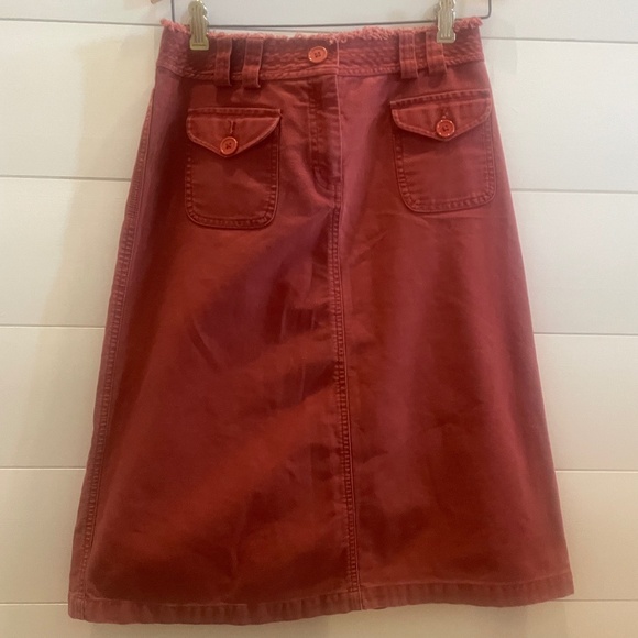 Anthropologie Dresses & Skirts - Anthropologie Sitwell Cotton Midi  Skirt  in Nutmeg Size 8